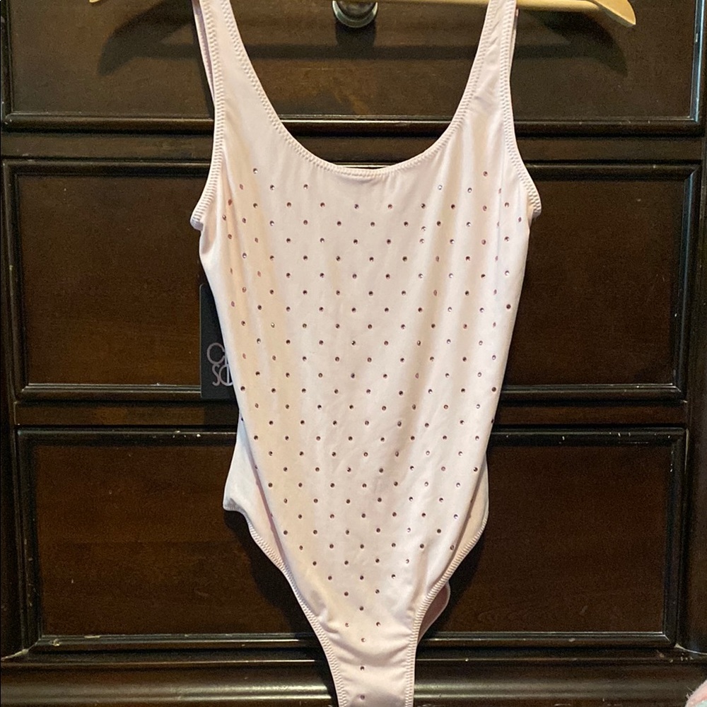 Chaser Light Pink Swimwear Bodysuit